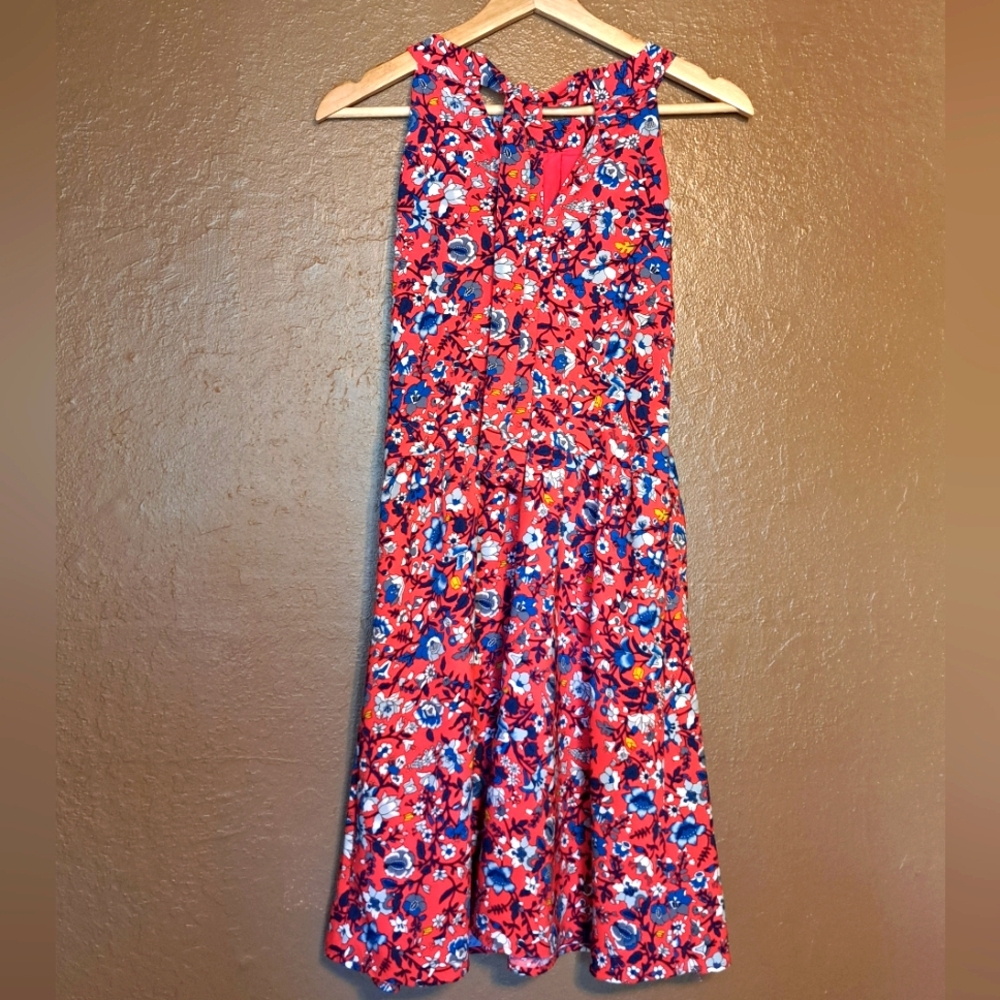 LOFT Outlet Red Floral Dress MP